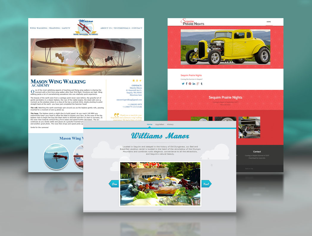 Sequim Website Design Examples